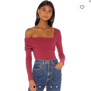 Lovers and Friends Florence Bodysuit in Burgundy new without tags